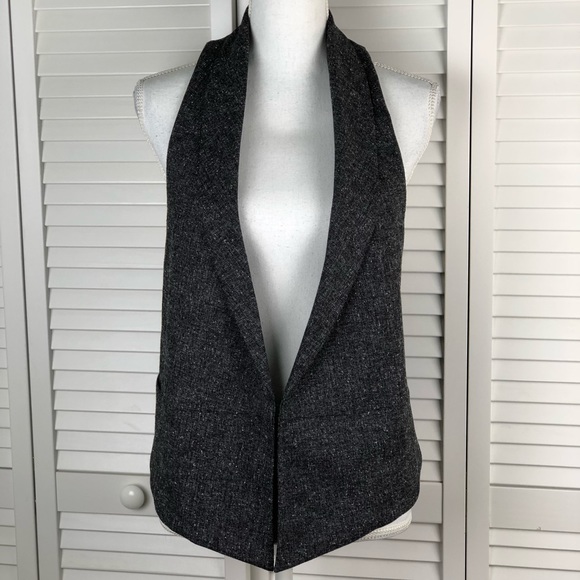CAbi Jackets & Blazers - CABI Charcoal Racerback vest Size Medium